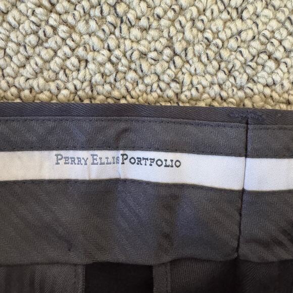 Perry Ellis Portfolio Non Iron Straight Workwear Pants US Men's 38x32 - Picture 5 of 8